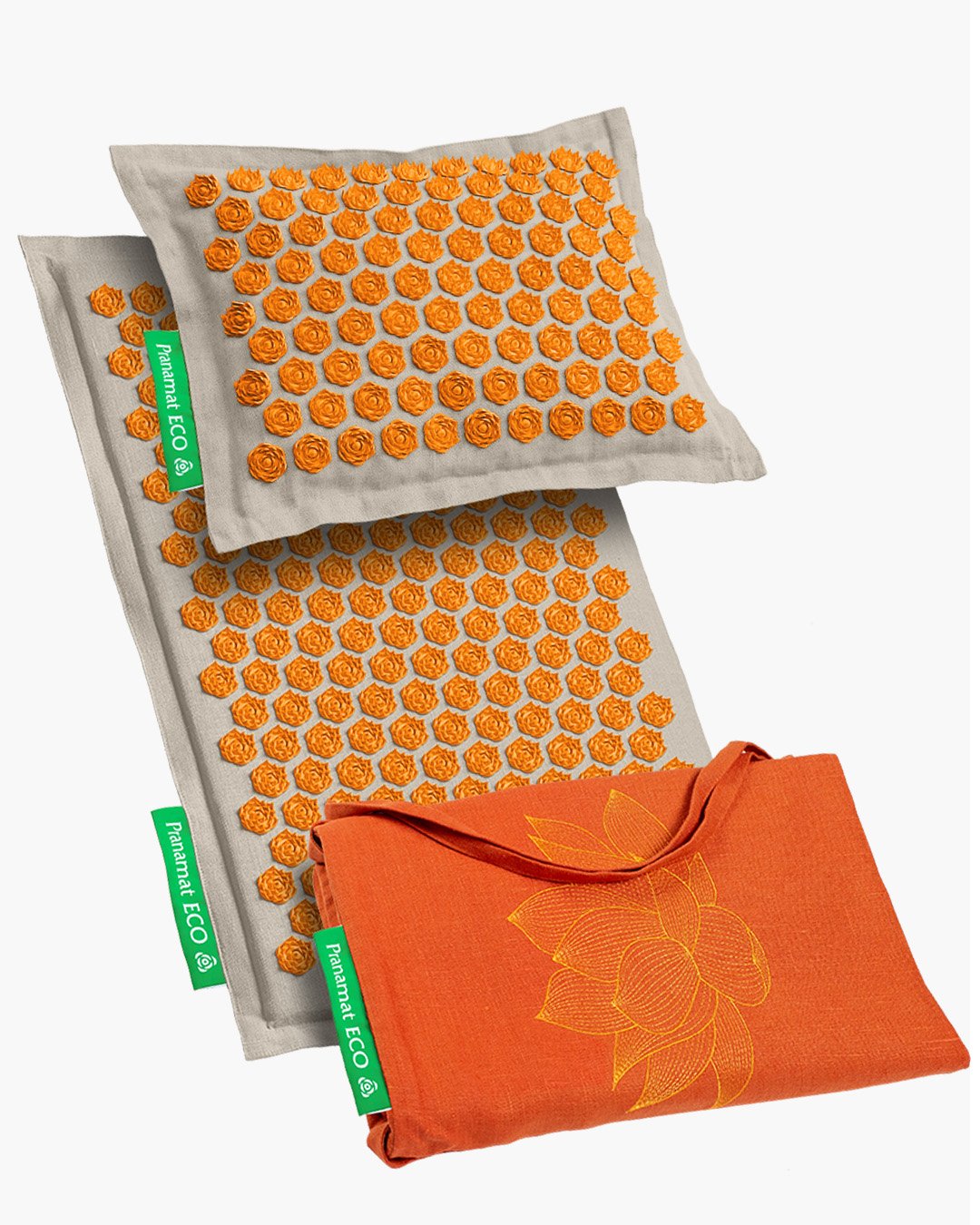 Esterilla + Almohada + Bolso XL Natural Naranja