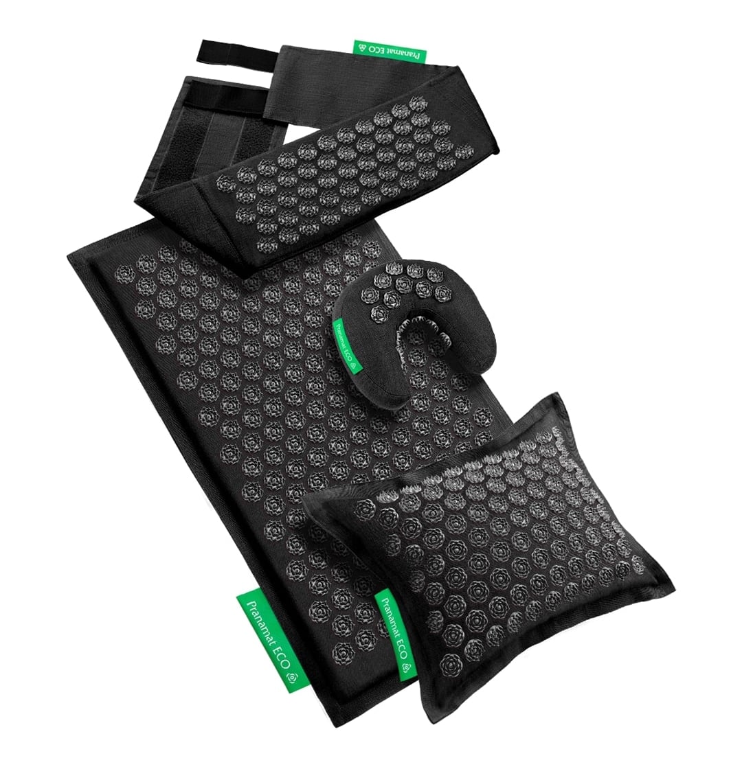 Pranamat + PranaPillow + Moon + Belt (Obsidian)