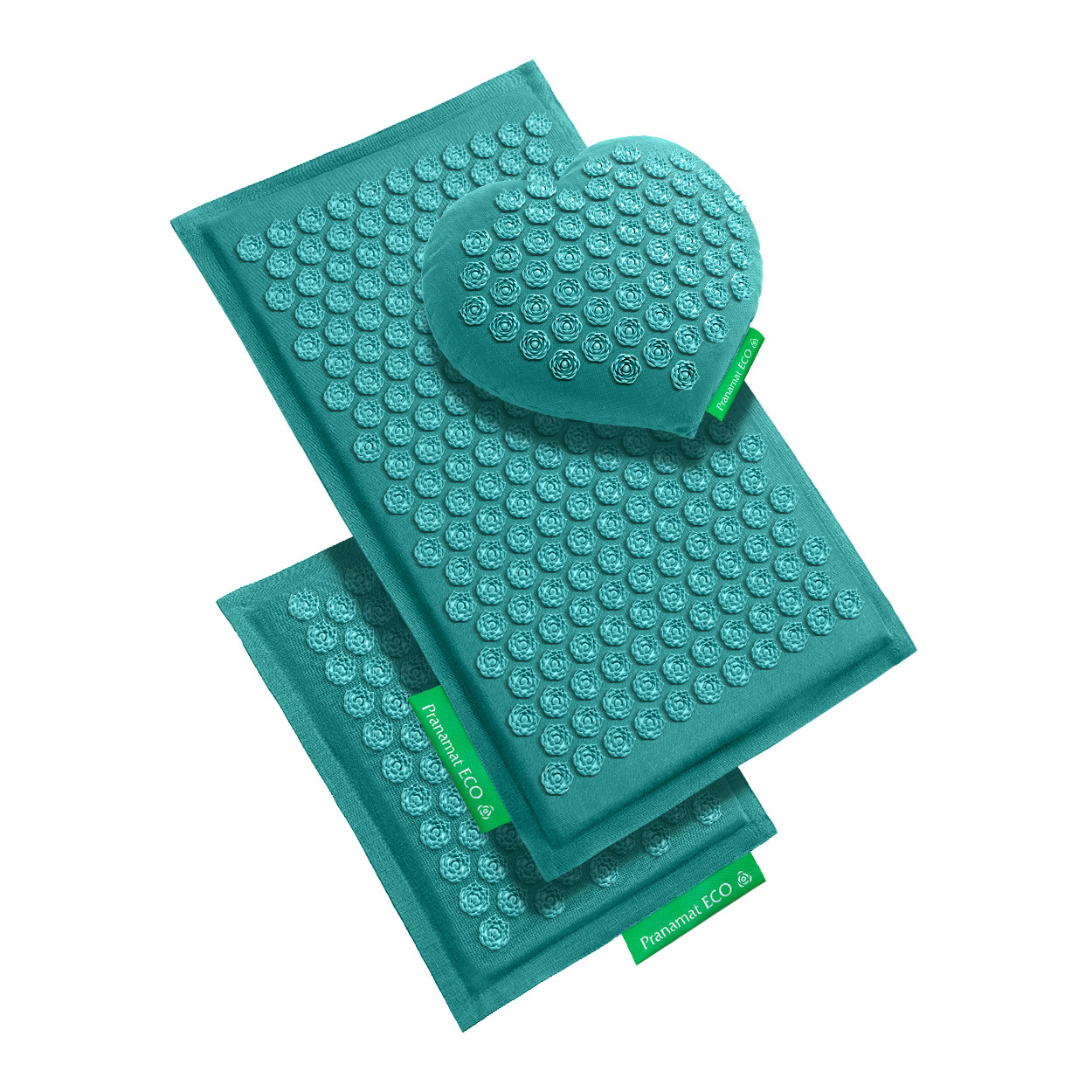 Esterilla + Corazón de masaje + Esterilla Mini Turquesa Turquesa