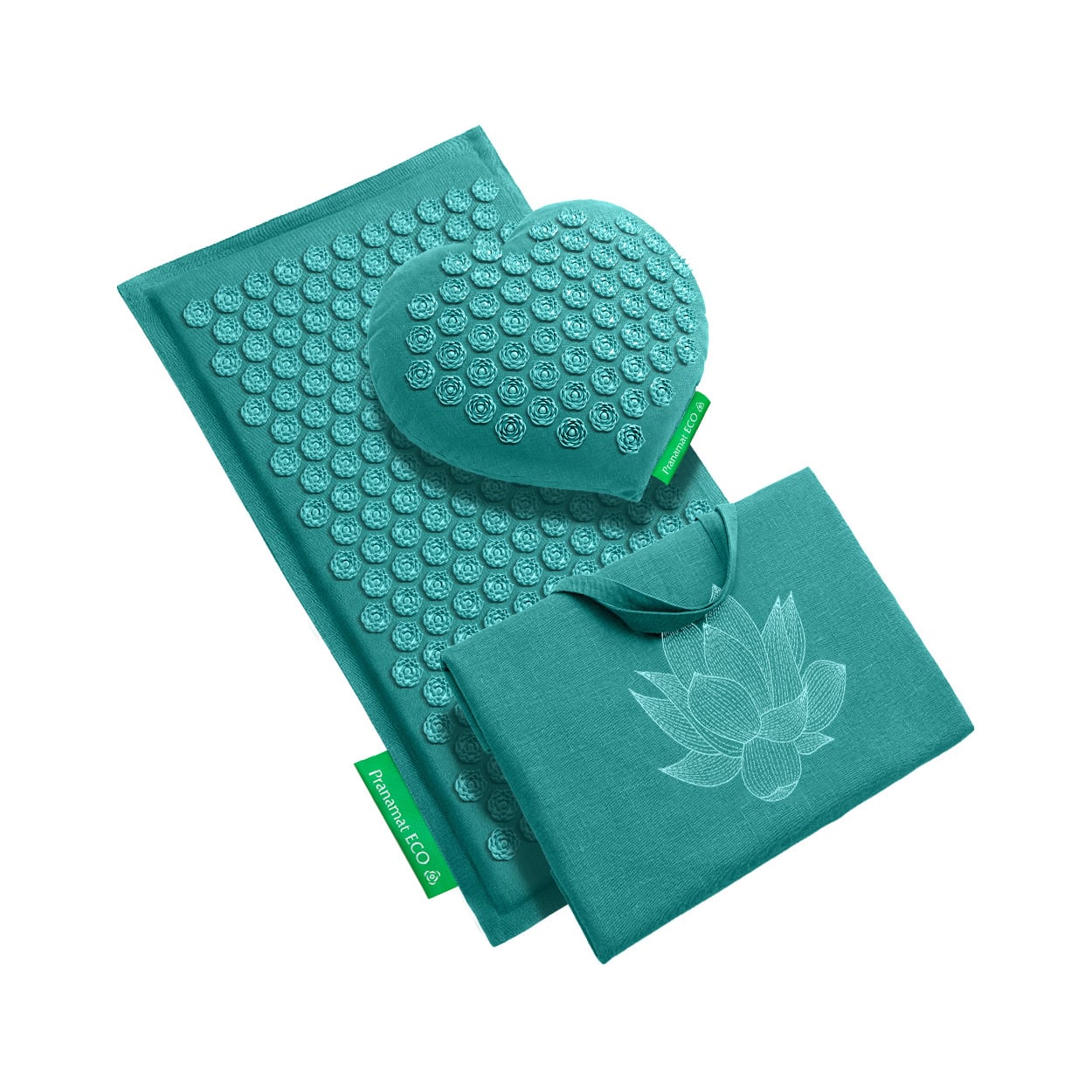 Esterilla + Corazón de masaje + Bolso XL Turquesa Turquesa